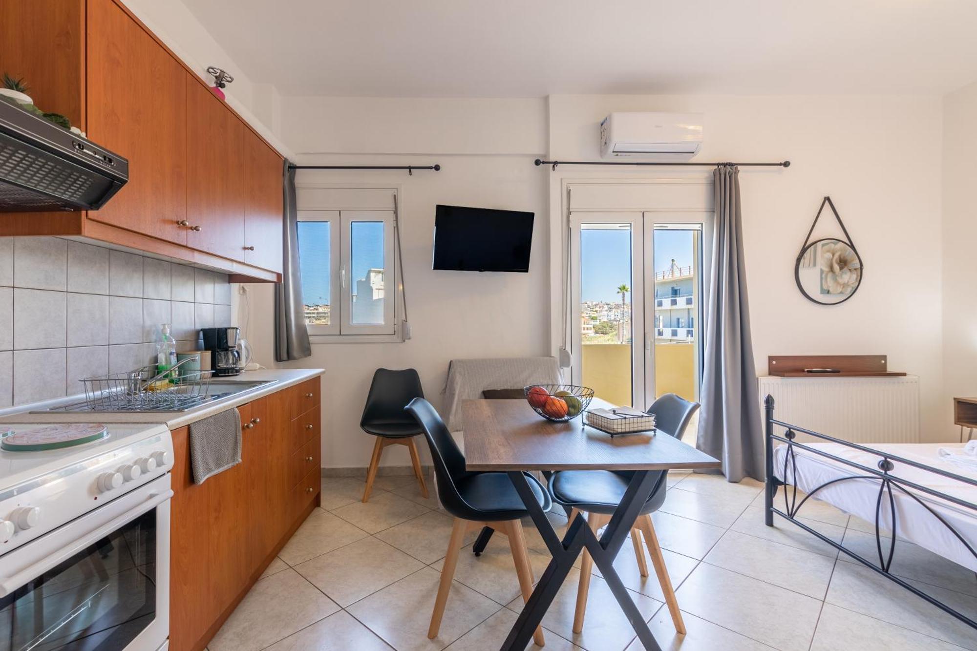 Studio On The Closest Beach To The City! Amoudara Lasithiou Exteriör bild