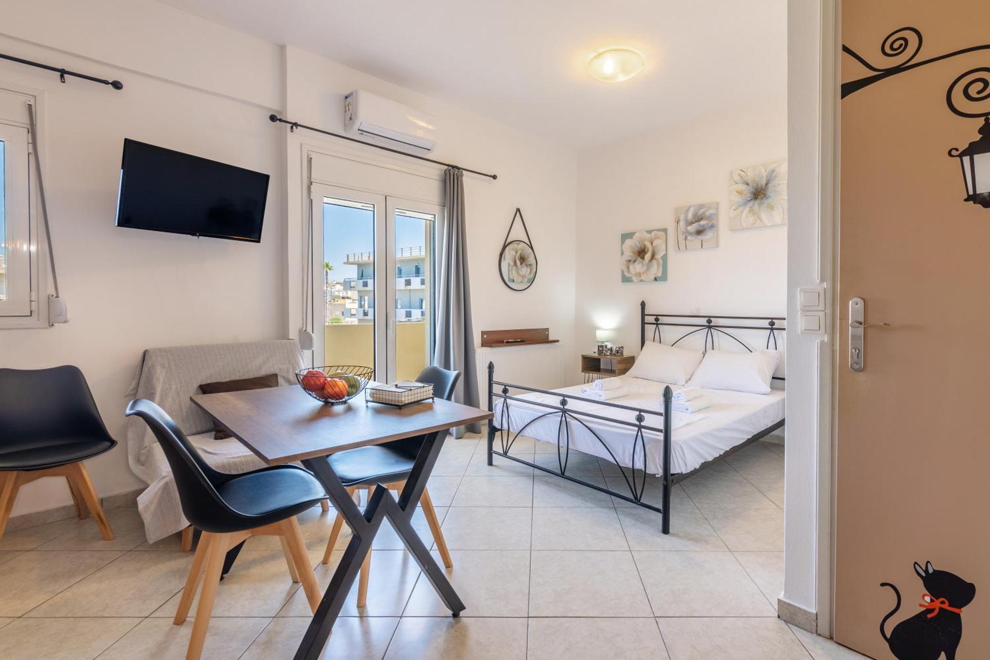 Studio On The Closest Beach To The City! Amoudara Lasithiou Exteriör bild